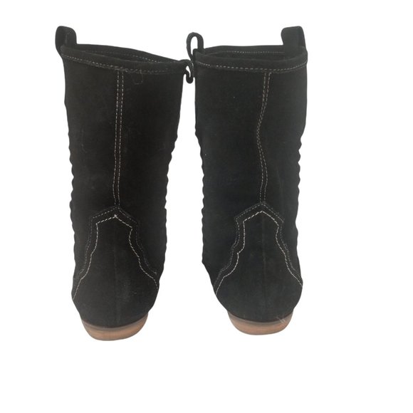 Sporto Bridget Black Suede Cowboy Boots Size 7.5 - Picture 5 of 14